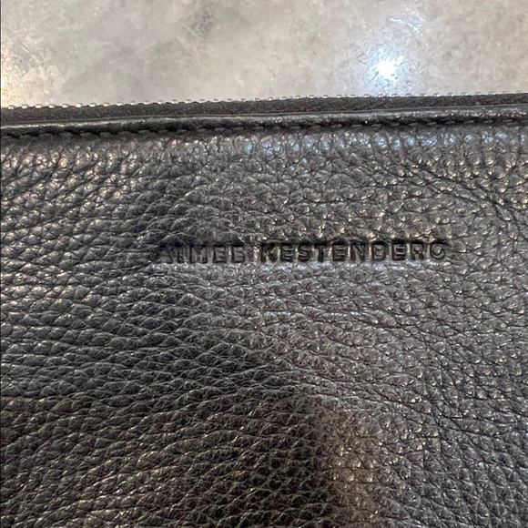 Aimee Kestenberg Black Pebbled Leather Crossbody Bag